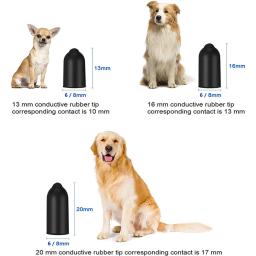 Coleira de choque do cão com pontas de borracha, 12pcs, acessórios do silicone, substituível, condutora, anti casca, coleiras do treinamento - Image 5