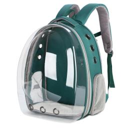Mochila para transporte de animais de estimação, bolsa para gato e cachorro, respirável e portátil, ideal para viagem, espaço transparente - Image 5