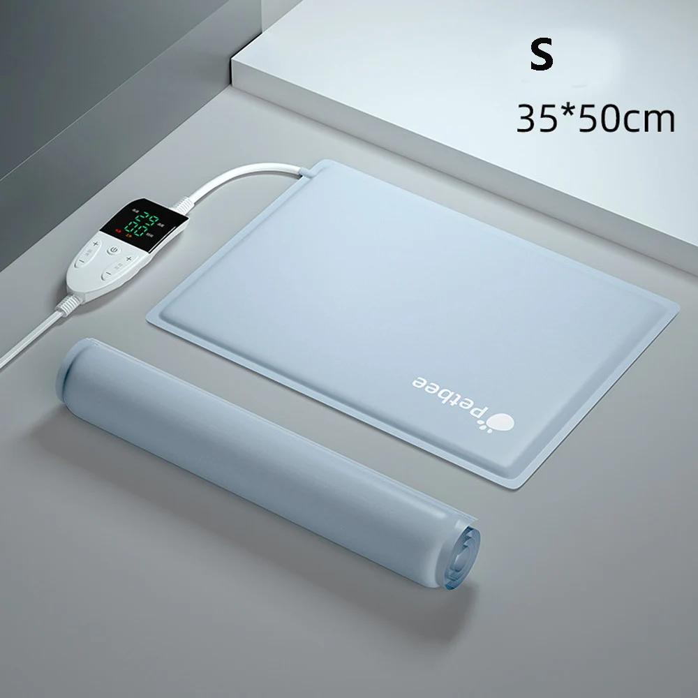 Smart Timing Temperature Control Almofada de aquecimento para cão, gato, cachorro, proteção sem energia, esteira quente elétrica, cama, impermeável, resistente à mordida - Image 1