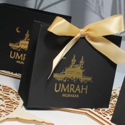 Caixas de Presente para Celebrações Muçulmanas, Ramadã Islâmico, Kareem, Festas Iftar, Elegante, Guarda-chuva Mubarak Candy - Image 5
