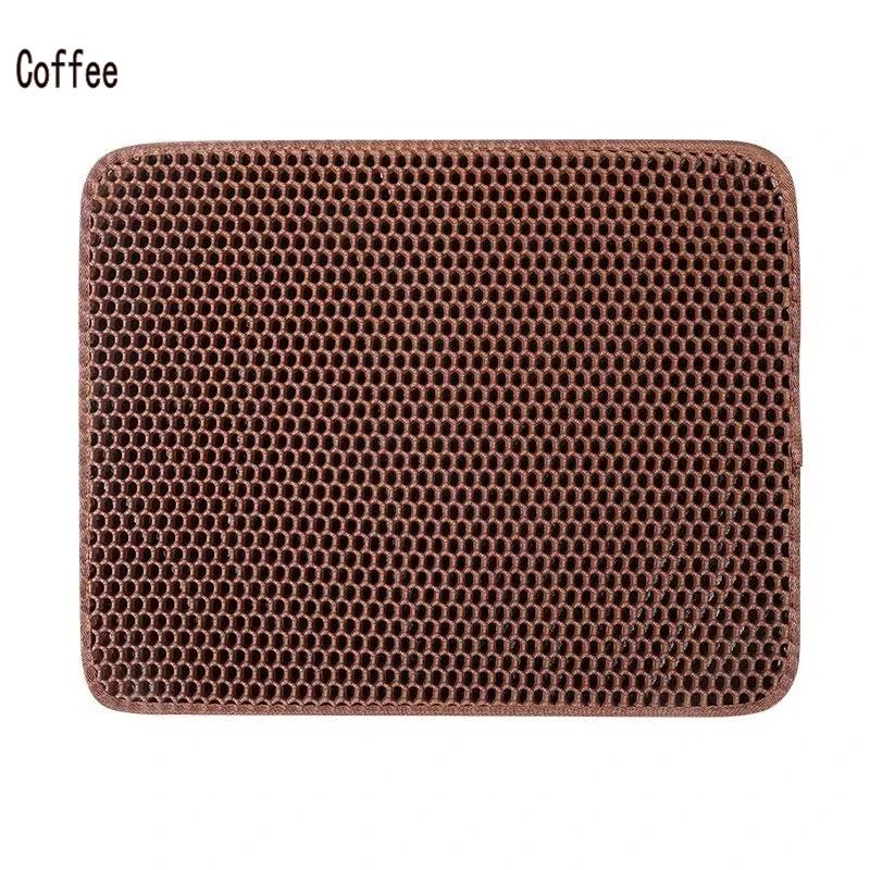 Double Layer Cat Litter Mat, Tapete de estimação impermeável, Almofada de areia antiderrapante, Cama lavável, Produtos limpos - Image 1