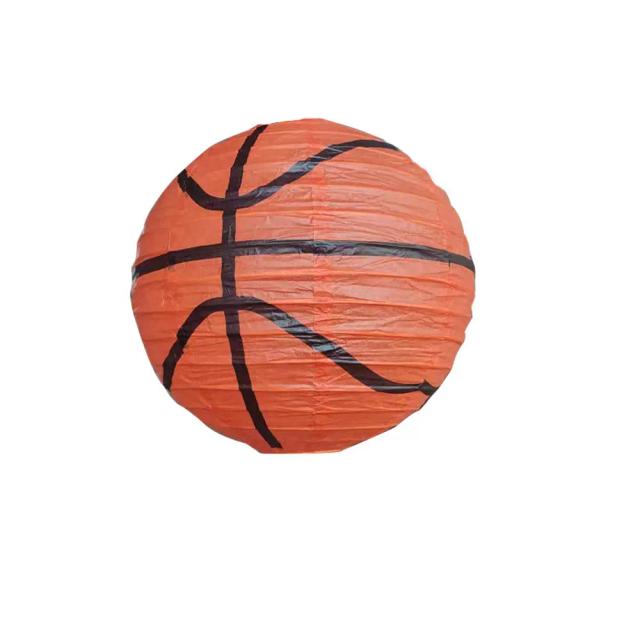 Lanterna de Papel DIY para Decoração de Aniversário Infantil - Abajur Artesanal de Basquete, Futebol, Beisebol e Rugby