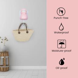 Cute Cat Shape Adhesive Hooks, Punch Free, Wall Hooks, Home Storage Utility, Decorações de parede, Hanger, Suporte para chapéu, toalha - Image 4