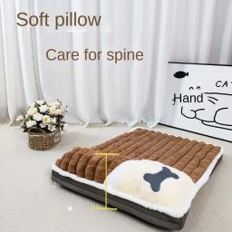 Sofá-cama super quente espessado para animais de estimação, removível e lavável, cama para cães, cão pequeno, médio e grande, inverno - Image 5