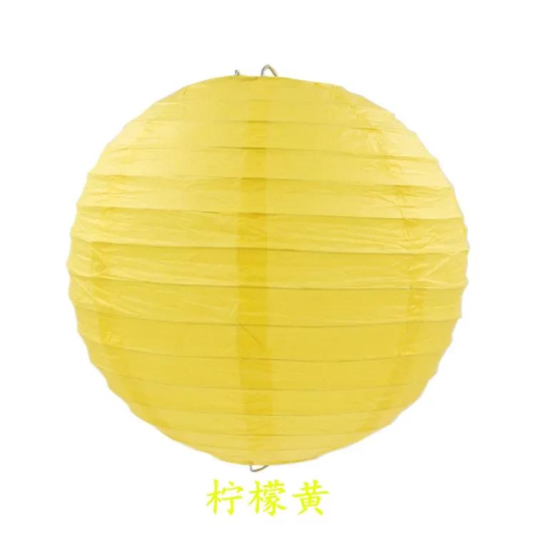Lanternas De Papel Chinesas Multicoloridas, Eventos De Casamento E Decoração De Festa, Fontes De Férias, Bola De Papel, 32 Cores, 15-20-25-30-35-40cm - Image 1