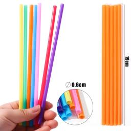 Descartável Grande Plástico Canudos, Colorido, Pérola, Bolha, Leite, Chá, Smoothie, Bebida, Fontes do Partido, Bar Acessórios, 100Pcs - Image 6