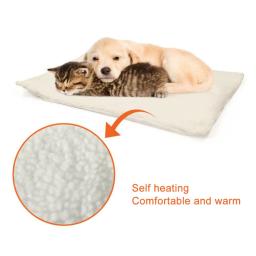 Cobertor auto-aquecido para animais de estimação, almofada de aquecimento, almofada para cães pequenos e gatos, corpo térmico, núcleo refletor - Image 4
