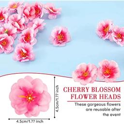 100 conjuntos de caixas de presente simuladas de flores de pêssego, decorações de festas, flores - Image 2