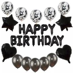Conjunto de balão e balão para decoração de festa, feliz aniversário e piscina - Image 4