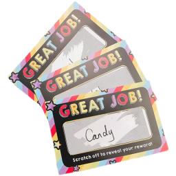 100pcs Set Grandes Empregos Novidade Recompensa Raspadinhas DIY Incentivar Louvor Adesivos Crianças Early Learning Ensino Aids Jogo Familiar - Image 5