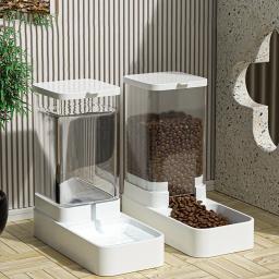 Tigela De Água De Alimentação Automática Transparente para Animais De Estimação, Alimentador De Cães E Gatos, Dispensador De Alimentos, Recipiente De Armazenamento, Cachorro E Gatinho Acessórios - Image 6