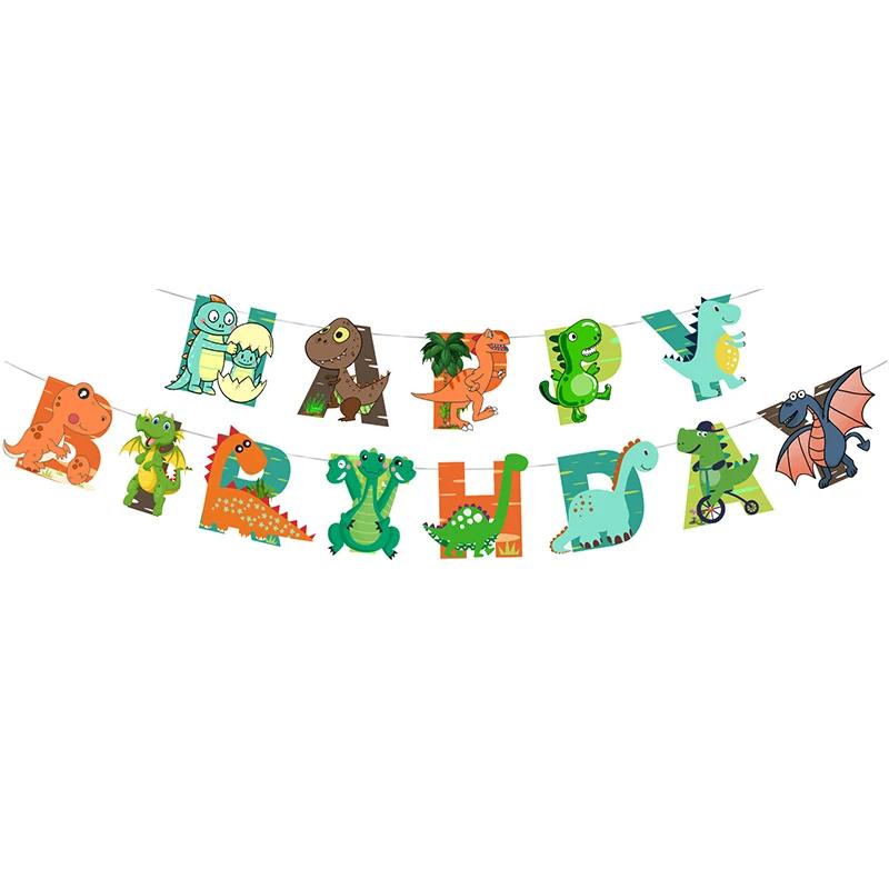 1 conjunto de banner de feliz aniversário, suprimentos para festa para crianças, meninos, meninas, decorações de festa, patrulha pata, unicórnio, jogo, tema, carta, banner - Image 1