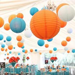 Lanternas de papel coloridas para férias, lanternas decorativas penduradas para festa, decoração para casa, cor aleatória, 12PCs - Image 4