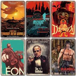 Classic Film Vintage Metal Posters Decor, Retro TV Movie, Metal Tin Plate, Casa, Sala de estar, Decoração de parede para Cinema - Image 3