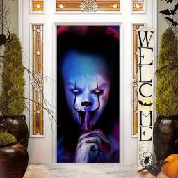3D Halloween Banner Decoração Suprimentos, assustador assustador, Terror Decor fundo, adereços removíveis modernos, foto do partido - Image 3