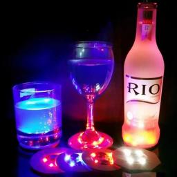 MunLii Luminous Garrafa Adesivos Luzes, LED Coaster, Xmas Lâmpadas para Bar, KTV, Festa de Casamento, Cocktail Drink Copos, Vaso Decor Lamp, 60mm - Image 5