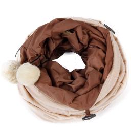Canal de pelúcia dobrável para gato de estimação, camurça dobrável, brinquedo educativo, inverno quente, brinquedos interativos, Cat Supplies, 25x120cm - Image 4