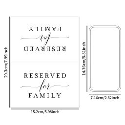 Sinais reservados para Casamentos Festas, Festas e Eventos, Cartão Famílias para Casamentos e Festas, 10PCs - Image 2