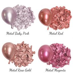 12 polegada metal balões de aniversário 10/20/30 pçs prata champanhe cromo ouro metálico balão para o aniversário do chuveiro do bebê decoração de casamento - Image 4