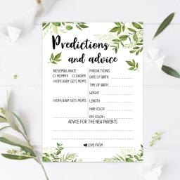 10pcs cartões previsão conselhos para bebês para festa aniversário, cartão jogo chá bebê - Image 4