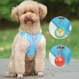 Arnês de Peito Ajustável para Pequenos Animais de Estimação, Trela Do Cão, Colete Bonito, Camisola Dos Gatinhos, Tipo Respirável, Pet Shop - Image 3