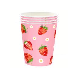Morango e Frutas Placas De Festa Temáticas, Copos De Papel, Tecidos, Toalhas De Mesa, Decorações De Festa De Aniversário Das Crianças, Decorações Das Meninas - Image 5