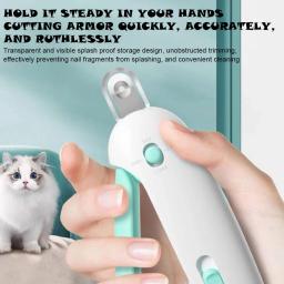 Nail Clippers com orifício ajustável para evitar excesso de corte, Ferramentas profissionais de higiene, Pet Nail Trimmer, Cat and Dog Care - Image 3