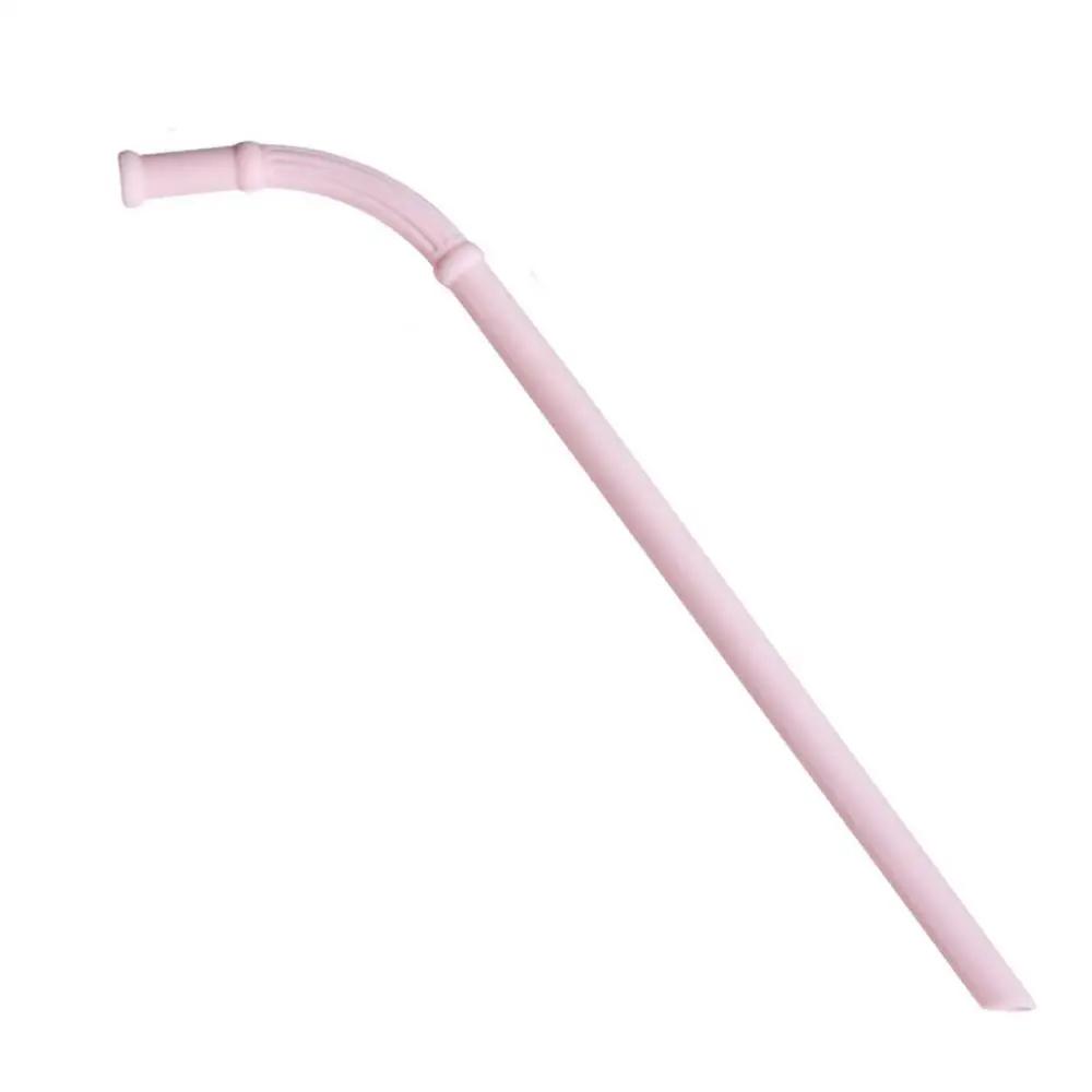 Canudos de silicone com reto e curvo, produto comestível, colorido, para festa, bar, acessórios, longos e flexíveis, para crianças - Image 1