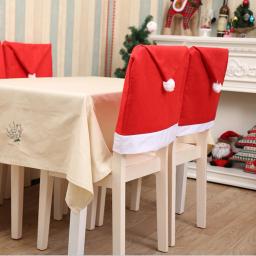 Cadeira de Natal Protector Capa, Decorativa Cadeira De Jantar Decor, Favor Festival, Home Party Dinner Art Caso Mesa - Image 3
