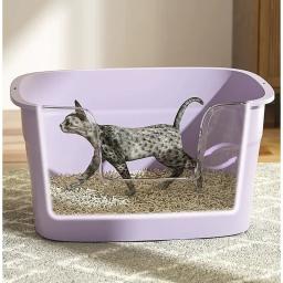 Caixa aberta de areia para gatos com cerca elevada, WC para gatos, Design à prova de respingos, Cats' Sandbox, Bandeja de areia prática versátil - Image 4