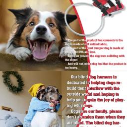Arnês para cães cegos para animais de estimação, Dispositivo orientador, Arnês de halo para gatos, Pet Vest Ring para cães cegos ou animais visualmente impedidos para evitar cães cegos - Image 4