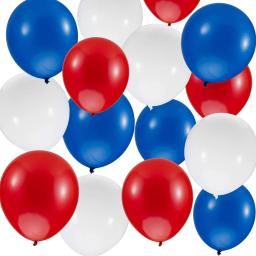 Conjunto de 30 balões para decorações de festa, para graduação, aniversários, casamento, aniversário, vermelho, branco, azul - Image 1
