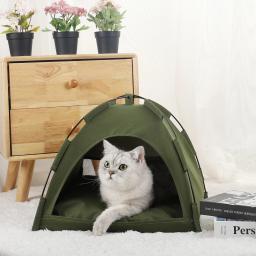Almofada quente tenda cama para animais de estimação, gato casa, suprimentos produtos acessórios, sofá cesta, garra, gatinho tendas, cesta, móveis, inverno - Image 2