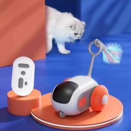Automático Movendo Controle Remoto Carro de Brinquedo para Cães e Gatos, Jogo Interativo, Treinamento Pet Supplies, Brinquedo Gato Inteligente - Image 1