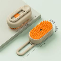 Escova a vapor para o cabelo do cão e do gato, escova a vapor 3 em 1, vaporizador, massagem, depilação, grooming suprimentos, acessórios para animais de estimação - Image 6