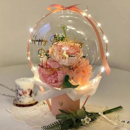 Grande Pescoço Largo Transparente Bolha Bobo Balões, Bouquet de Flores, Snack Gift Wrap para Casamento e Decoração de Festa de Aniversário, 5PCs, 10 PCs, 15PCs - Image 3