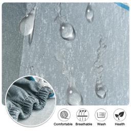 Capa de cadeira impressa estilo nórdico impermeável, Tampas de assento removíveis, Esticar capas decorativas para sala de jantar - Image 3