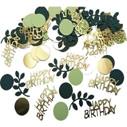 Confete de aniversário com lantejoulas para homens e mulheres, decoração de festa, dispersão de mesa, feliz aniversário, papel, 18, 30, 40, 50, 60, 1 saco - Image 2