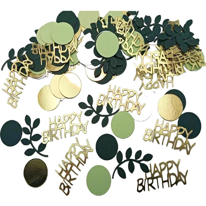 Confete de aniversário com lantejoulas para homens e mulheres, decoração de festa, dispersão de mesa, feliz aniversário, papel, 18, 30, 40, 50, 60, 1 saco - Image 1