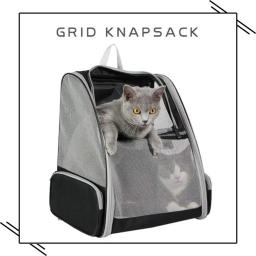 Saco de portador respirável, Mochila dobrável portátil gato, Viagem ao ar livre saco de transporte para gatos e cachorro, Pet Shop - Image 1