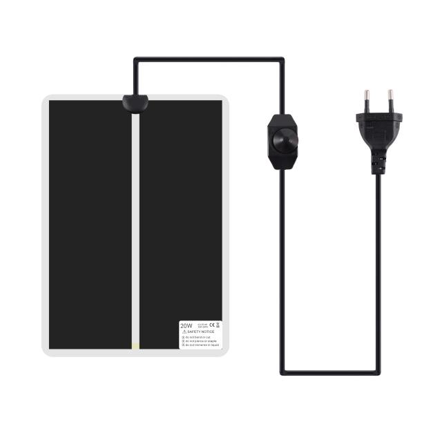 Esteira Térmica Ajustável para Répteis com Controlador de Temperatura - Almofadas Quentes para Terrário 5-45W