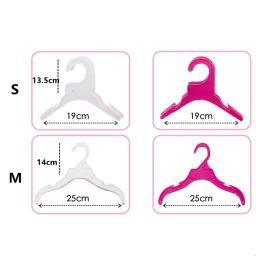 Não-Slip plástico sólido cabide para roupas Pet, cachorro e gato cabide, Save-Space Wordrobe armazenamento Rack, 5 pçs/lote - Image 2