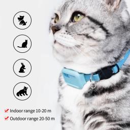 Impermeável Pet GPS Localizador Bluetooth, Anti-Lost Collar, Dog Cat Rastreador de posicionamento inteligente, Leve Tracking Supply, Novo - Image 2
