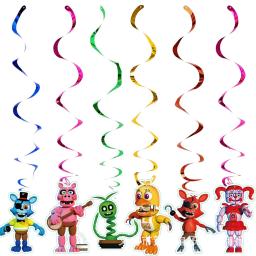 Fnafs Birthday Party Decoração, Pano de fundo, Banner de aniversário, Talheres temáticos, Anime Balão, Bolo Topper, Foto Prop - Image 3