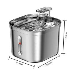 Sensor automático fonte alimentador de água para gatos, grande capacidade, Pet Products, bebedor para gatos, alimentação e rega suprimentos, 2.5L - Image 4
