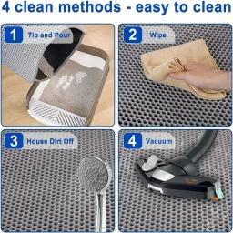 Impermeável Cat Litter Mat, dupla camada de EVA Pet WC, anti-derrapante areia tigela filtro, Sandbox Pad, lavável cama, produtos de almofada limpa - Image 5