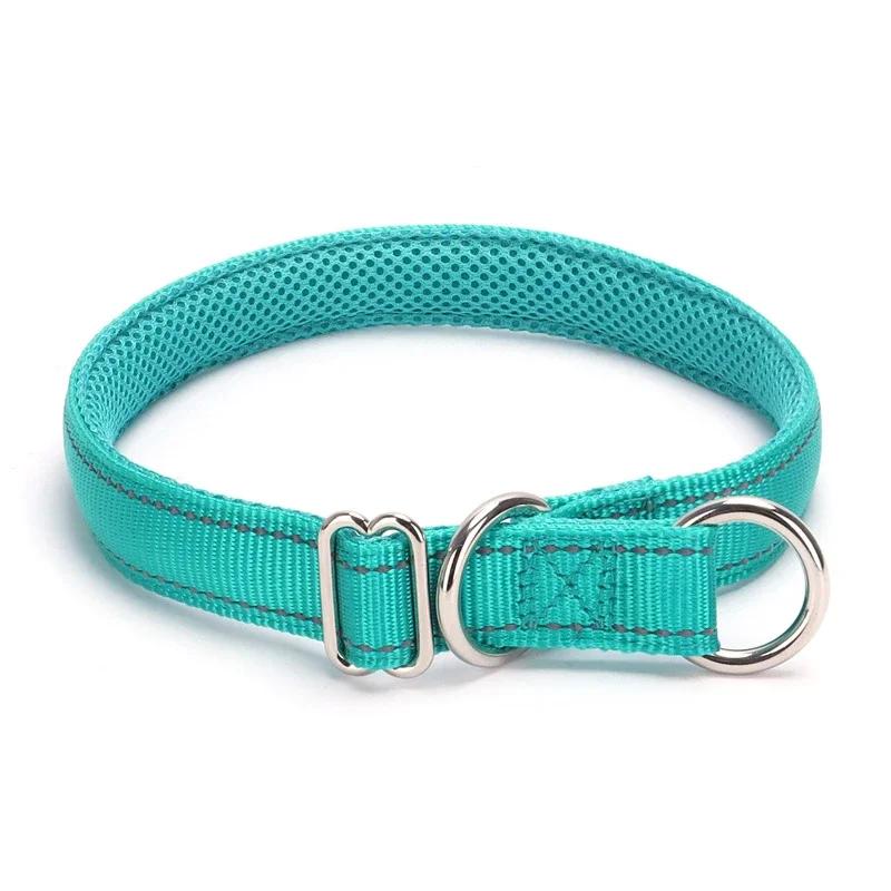 Coleiras reflexivas do cão do deslizamento, ajustável macio Neoprene acolchoado respirável Nylon Pet Collar para cachorro, cães médios e grandes andando - Image 1