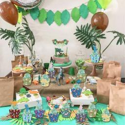 Descartável Cartoon Dinosaur Tableware, Decoração Do Partido, Fontes De Aniversário, Baby Shower, Selva Safari, Crianças - Image 6