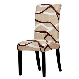 Capa elástica estampada para cadeira, grande, elástica, assento, cadeira de escritório, restaurante, banquete, hotel, decoração de casa - Image 3