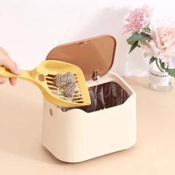 Caixa de lixo portátil para gatos, Bedpan removível, Kitty Pan totalmente fechado, vaso sanitário para coelhos, gatos médios e grandes, pequenos animais - Image 1